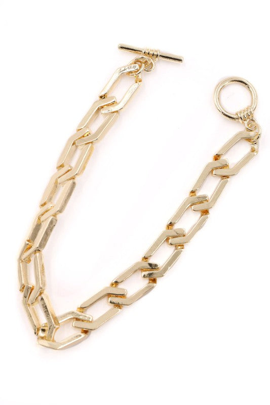 Metal Linked Chain Bracelet