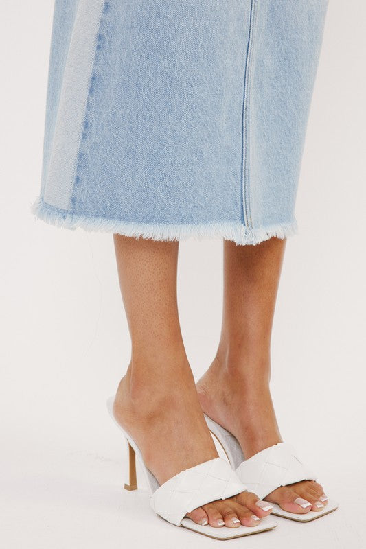 Denim Midi Skirt