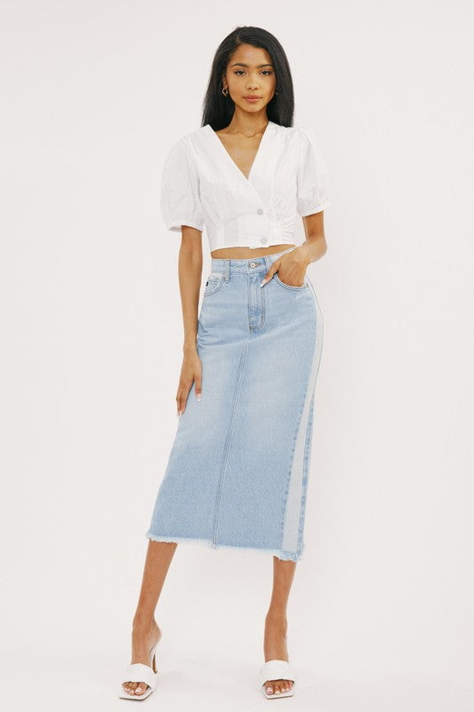 Denim Midi Skirt