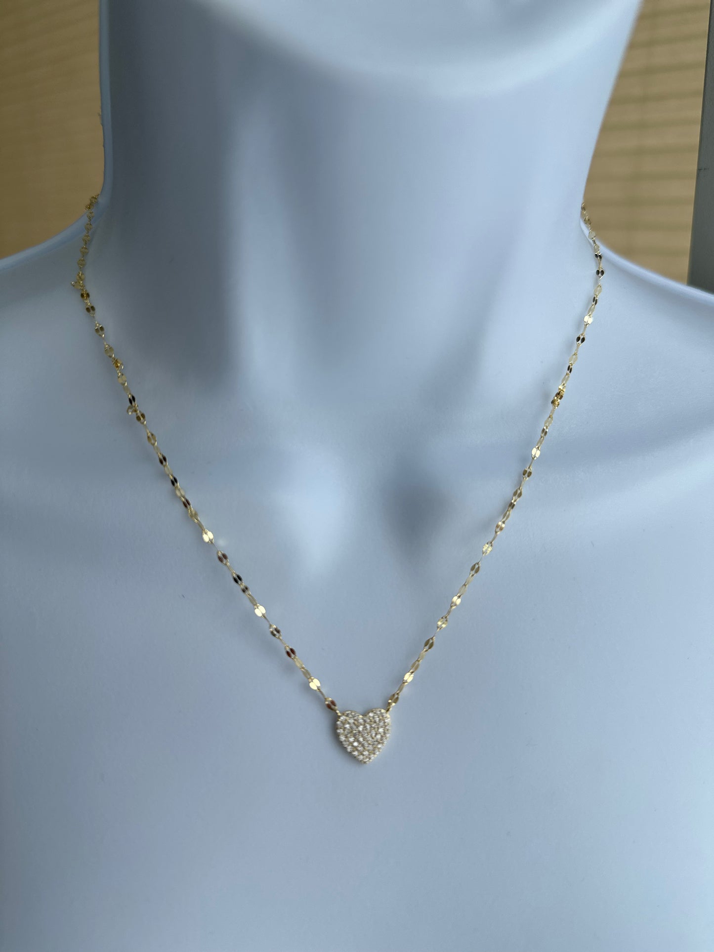 Sparkling Dainty Heart Necklace