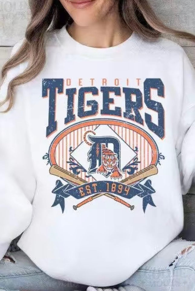 Classic Detroit Tigers Crewneck