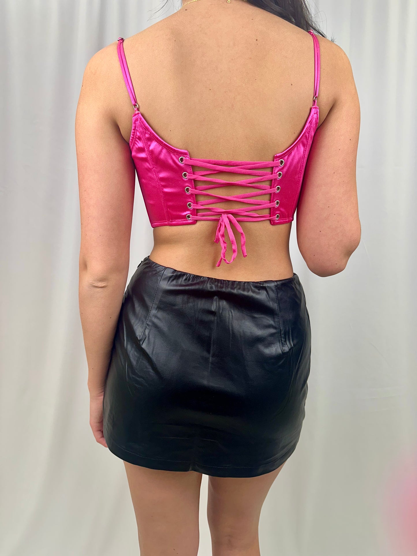 Magenta Corset Top