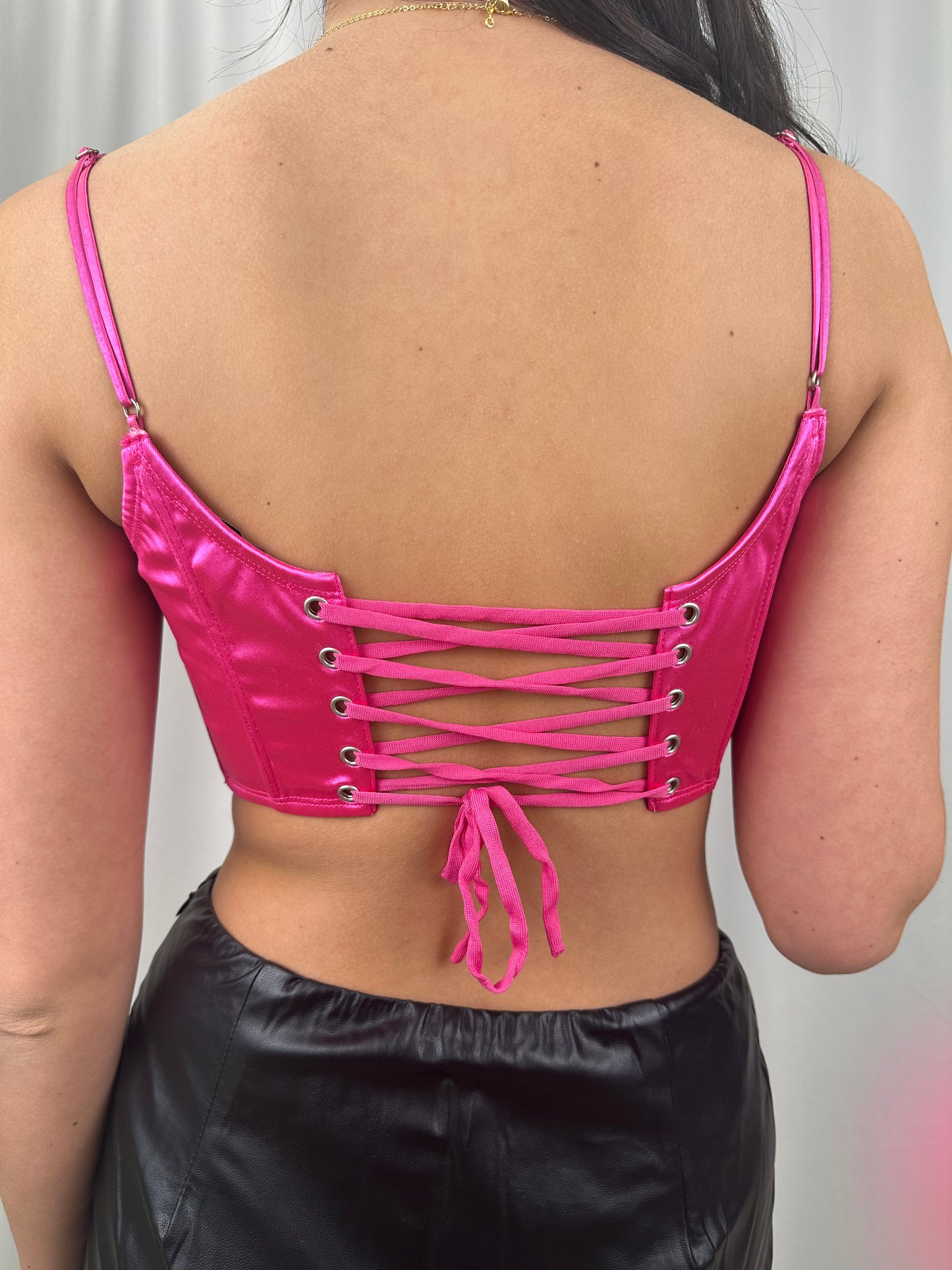 Magenta Corset Top