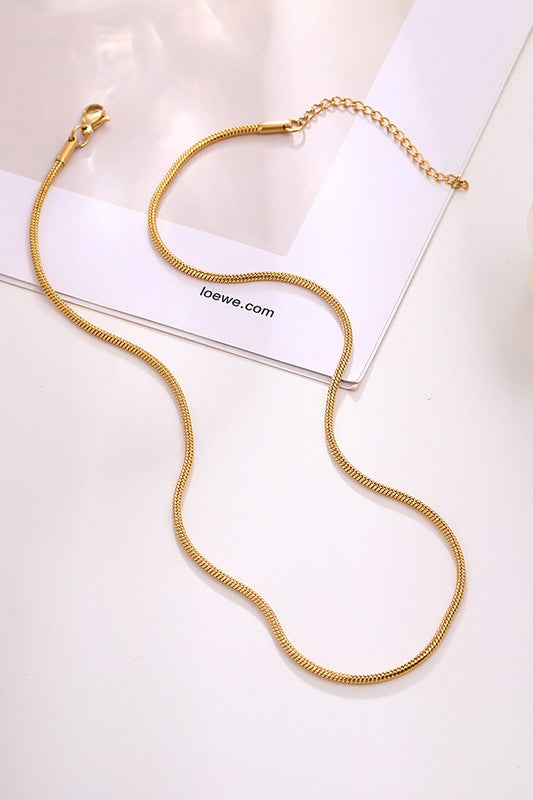 Palmer Snake Chain Waterproof Necklace